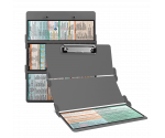 WhiteCoat Clipboard® Trifold - Silver Physical Therapy Edition